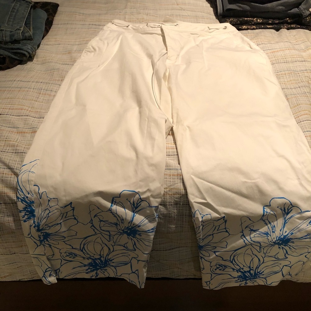 White summer pants